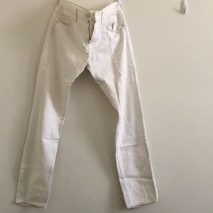 7 For All Mankind Paxtyn Slim Fit White Jeans